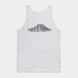 Table mountain vector drawing Tank Top